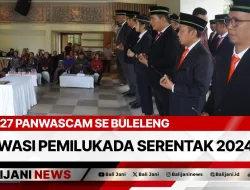 27 Panwascam Se Buleleng Awasi Pemilukada Serentak 2024