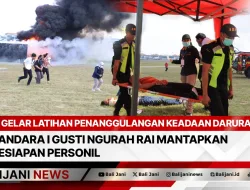 Gelar Latihan Penanggulangan Keadaan Darurat, Bandara I Gusti Ngurah Rai Mantapkan Kesiapan Personil