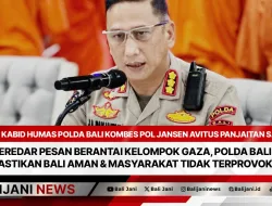 Beredar Pesan Berantai Kelompok Gaza, Polda Bali Pastikan Bali Aman & Masyarakat Tidak Terprovokasi