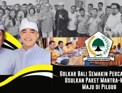 Golkar Bali Semakin Percaya Diri Usulkan Paket Mantra-Mulia Maju di Pilgub