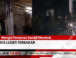 Mengisi Pertamax Sambil Merokok, Kios Ludes Terbakar