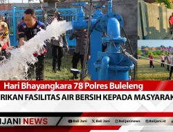 Hari Bhayangkara 78 Polres Buleleng Berikan Fasilitas Air Bersih Kepada Masyarakat