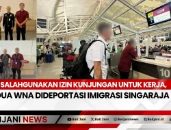 Salahgunakan Izin Kunjungan Untuk Kerja, Dua WNA Dideportasi Imigrasi Singaraja