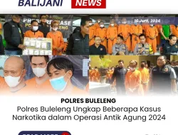 Polres Buleleng Ungkap Beberapa Kasus Narkotika dalam Operasi Antik Agung 2024