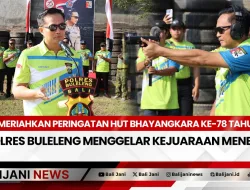 Meriahkan Peringatan HUT Bhayangkara Ke-78 Tahun 2024, Polres Buleleng menggelar Kejuaraan Menembak