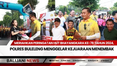 Polres Buleleng Rayakan HUT Bhayangkara Ke-78 dengan Olahraga Bersama dan Bazar UMKM