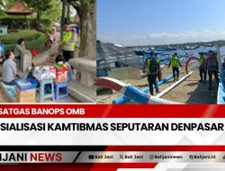 Satgas Banops OMB Sosialisasi Kamtibmas Seputaran Denpasar