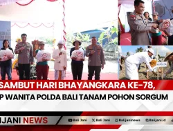 Sambut Hari Bhayangkara Ke-78, PNPP Wanita Polda Bali Tanam Pohon Sorgum