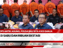 Ops Antik Agung, Polda Bali Sita 4 Kg Ganja, 2 Kg Sabu dan Ribuan Ekstasi