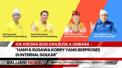 IGK Kresna Budi dan Susila Umbara : “Hanya Sugawa Korry Yang berproses di Internal Golkar”