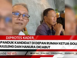 Diprotes Kader, Spanduk Kandidat di Depan Rumah Ketua Golkar Buleleng dan Hanura dicabut