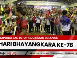 Kapolda Bali Tutup Kejuaraan Bola Voli Hari Bhayangkara ke-78