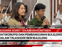 Sugawa Korry Tekankan Komitmen Antikorupsi dan Pembangunan Buleleng dalam Talkshow BEM Buleleng