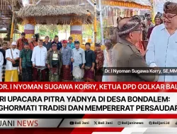 Dr. I Nyoman Sugawa Korry, Ketua DPD GOLKAR Bali, Hadiri Upacara Pitra Yadnya di Desa Bondalem: Menghormati Tradisi dan Mempererat Persaudaraan