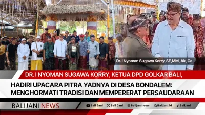 Dr. I Nyoman Sugawa Korry, Ketua DPD GOLKAR Bali, Hadiri Upacara Pitra Yadnya di Desa Bondalem: Menghormati Tradisi dan Mempererat Persaudaraan