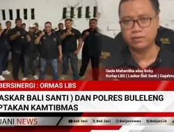 Bersinergi : Ormas LBS ( Laskar Bali Santi ) dan Polres Buleleng Ciptakan Kamtibmas