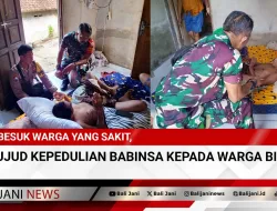 Besuk Warga Yang Sakit, Wujud Kepedulian Babinsa Kepada warga Binaan