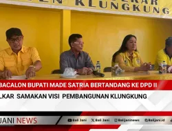 Bacalon Bupati Made Satria Bertandang Ke DPD II Golkar Samakan Visi Pembangunan Klungkung