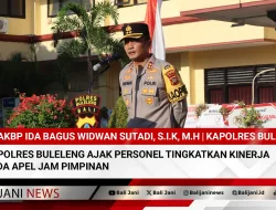 Kapolres Buleleng Ajak Personel Tingkatkan Kinerja Pada Apel Jam Pimpinan