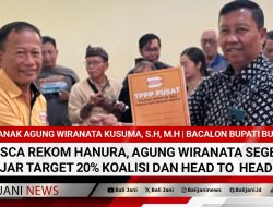 Pasca Rekom Hanura, Agung Wiranata Segera Kejar Target 20% Koalisi dan Head To Head