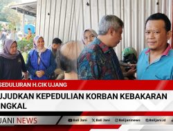 Seduluran H.Cik Ujang Wujudkan Kepedulian Korban Kebakaran Tungkal