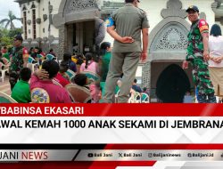 Babinsa Ekasari Kawal Kemah 1000 Anak SEKAMI di Jembrana