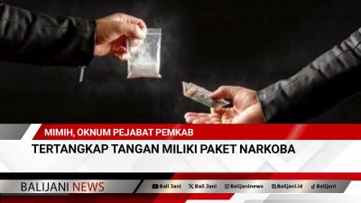 Mimih, Oknum Pejabat Pemkab Tertangkap Tangan Miliki Paket Narkoba