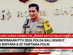 Penerimaan PTU 2024, Polda Bali Rekrut 286 Bintara & 25 Tamtama Polri