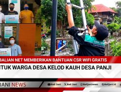 Balian Net Memberikan Bantuan CSR Wifi Gratis Untuk Warga Desa Kelod Kauh Desa Panji