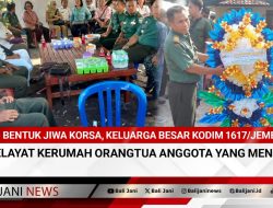 Bentuk Jiwa Korsa, Keluarga Besar Kodim 1617/Jembrana Melayat Kerumah Orangtua Anggota Yang Meninggal