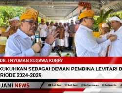 Dr. I Nyoman Sugawa Korry Dikukuhkan Sebagai Dewan Pembina Lemtari Bali Periode 2024-2029