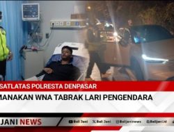 Satlatas Polresta Denpasar Amanakan WNA Tabrak Lari Pengendara