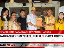 Tepat Di Hari Saraswati, DPP Partai Hanura Serahkan Rekomendasi Untuk Sugawa Korry