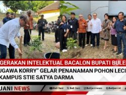 Gerakan Intelektual Bacalon Bupati Buleleng “Sugawa Korry” Gelar Penanaman Pohon Leci di Kampus STIE Satya Darma