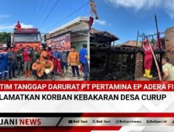 Tim Tanggap Darurat PT Pertamina EP Adera Field Selamatkan Korban Kebakaran Desa Curup