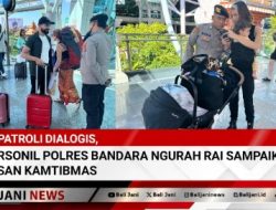Patroli Dialogis, Personil Polres Bandara Ngurah Rai Sampaikan Pesan Kamtibmas