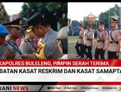 Kapolres Buleleng, Pimpin Serah Terima Jabatan Kasat Reskrim Dan Kasat Samapta