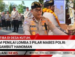 Tiba di Desa Kutuh, Tim Penilai Lomba 3 Pilar Mabes Polri Disambut Hanoman