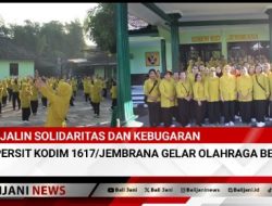 Jalin Solidaritas dan Kebugaran Persit Kodim 1617/Jembrana Gelar Olahraga Bersama