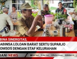 Bina Sinergitas, Babinsa Loloan Barat Sertu Suparjo Komsos Dengan Staf Kelurahan