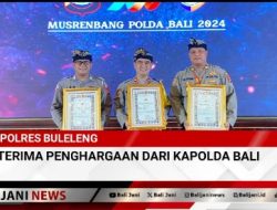 Polres Buleleng Terima Penghargaan dari Kapolda Bali