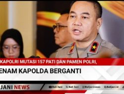 Kapolri Mutasi 157 Pati dan Pamen Polri, Enam Kapolda Berganti