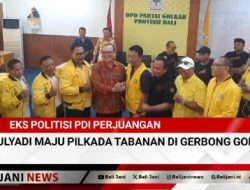 Eks Politisi PDI Perjuangan Mulyadi Maju Pilkada Tabanan di Gerbong Golkar