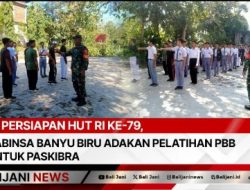 Persiapan HUT RI Ke-79, Babinsa Banyu biru Adakan Pelatihan PBB Untuk Paskibra