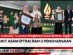 Dukung Tujuan Pembangunan Berkelanjutan, Bukit Asam (PTBA) Raih 2 Penghargaan