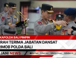 Kapolda Bali Pimpin Serah Terima Jabatan Dansat Brimob Polda Bali