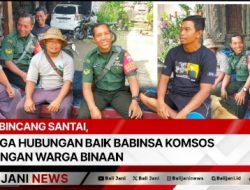 Bincang Santai, Jaga Hubungan Baik Babinsa Komsos Dengan Warga Binaan