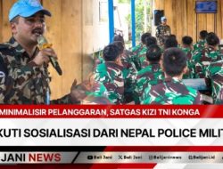 Minimalisir Pelanggaran, Satgas Kizi TNI Konga Ikuti Sosialisasi Dari Nepal Police Military