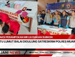 Aksi Perampokan Mr Liu Dakian Subkon PLTU Lumut Balai Digulung Satreskrim Polres Muara Enim