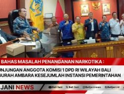 Bahas Masalah Penanganan Narkotika : Kunjungan Anggota Komisi 1 DPD RI Wilayah Bali Ngurah Ambara Kesejumlah Instansi Pemerintahan